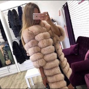 Fox fur coat